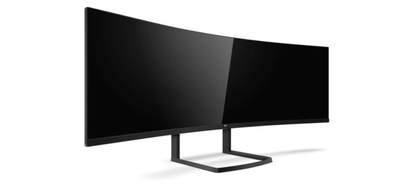 Philips mejora su monitor curvo 492P8 con una resolución de 5120 × 1440 píxeles