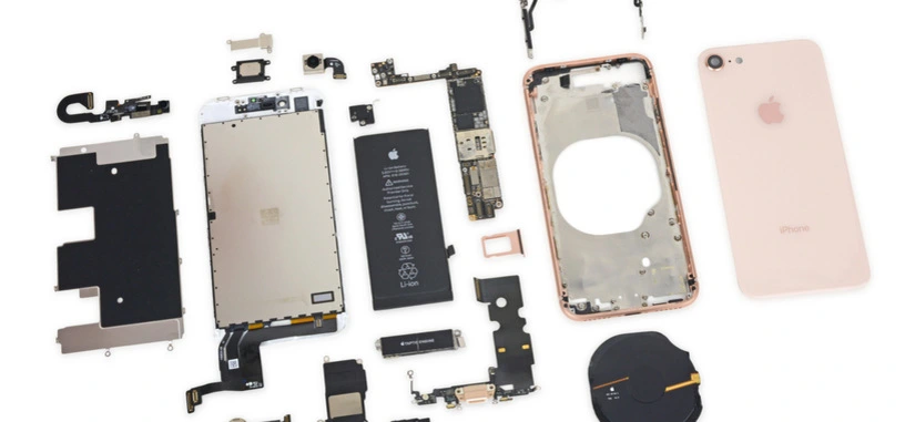 iFixit desmonta el iPhone 8, encuentra una batería de menor capacidad y mucho pegamento