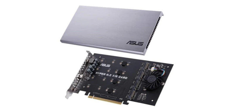 Asus presenta un adaptador PCIe para cuatro SSD de tipo M.2