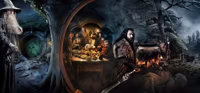 Un megapóster con varias escenas de El Hobbit para promocionar la película