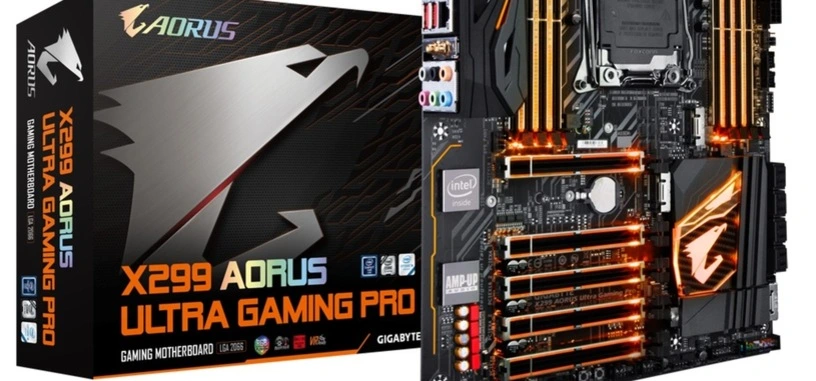 Aorus X299 Ultra Gaming Pro, nueva placa base para procesadores Core X