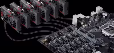 ASUS añade una nueva placa base para minería para hasta 19 tarjetas gráficas