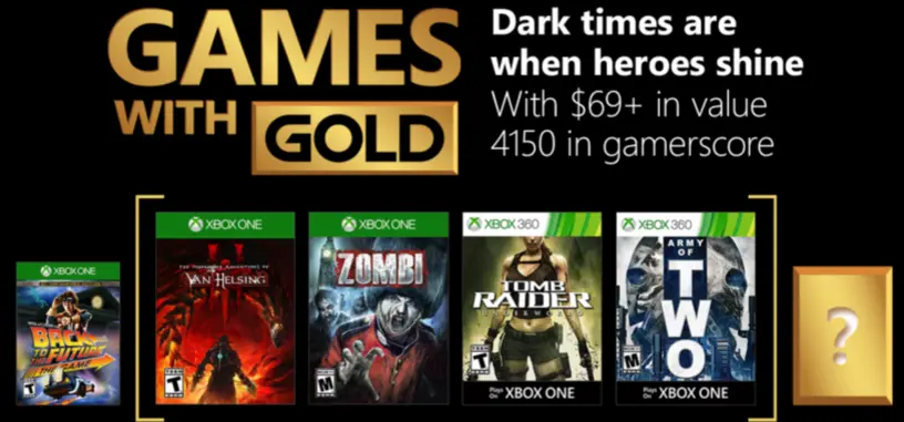 Microsoft confirma los juegos gratis de enero de Xbox Live Gold