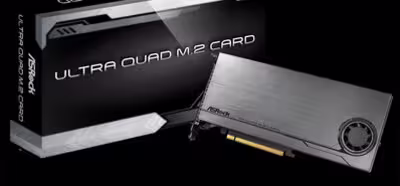ASRock presenta un adaptador-tarjeta PCIe para cuatro SSD de tipo M.2 NVMe