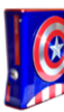 Xbox 360 modificada con temática del Capitán América