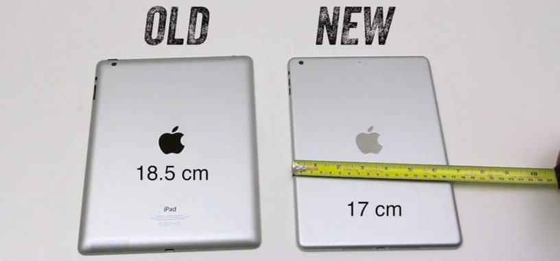 Un nuevo vídeo de la carcasa del futuro iPad 5 la compara detalladamente con el iPad 4