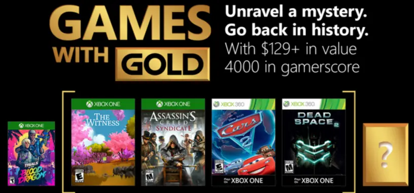 Microsoft confirma los juegos gratis para abril de Xbox Live Gold