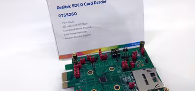 Realtek muestra el prototipo de lector de tarjetas SD 6.0 que llega a los 624 MB/s