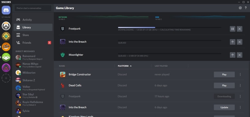 Discord empezará a vender juegos a través de su aplicación