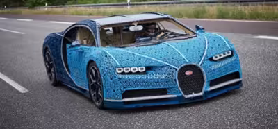 LEGO muestra una réplica funcional del Chiron de Bugatti hecha con piezas de Technic