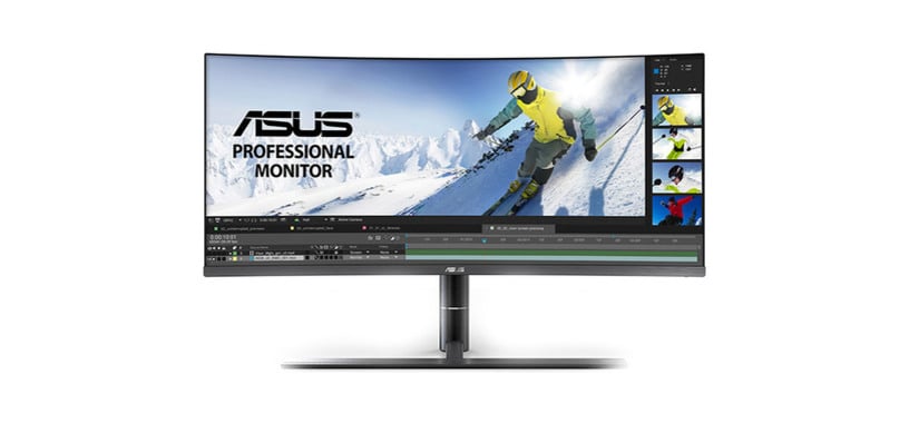 Asus muestra su monitor PA34V, panorámico curvo HDR para precisión de color con TB3