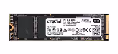 Crucial anuncia la serie P1 de SSD de tipo PCIe con QLC, y orientada al sector económico