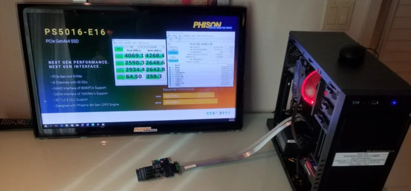 Phison muestra su SSD con PCIe 4.0, alcanza los 4.3 GB/s