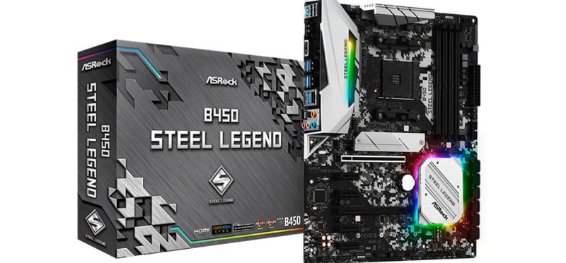 Материнская плата asrock b450 steel legend как запустить bios