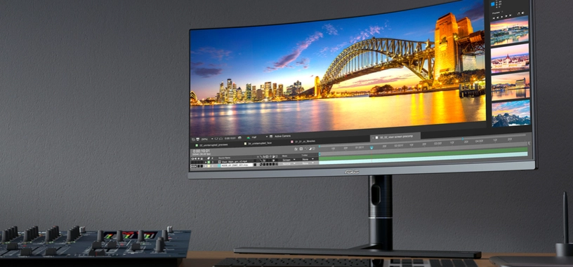 ASUS anuncia el ProArt PA34VC, monitor curvo de 34'' de 3440×1440 y 100 Hz