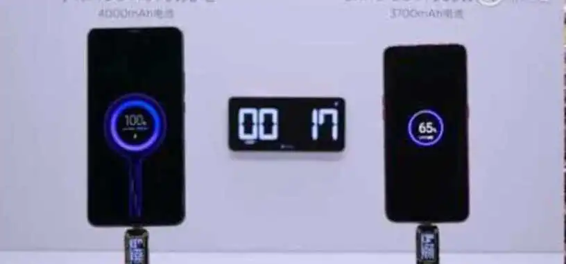 Xiaomi usa una carga superrápida de 100 W para ir de 0 a 4000 mAh en 17 min