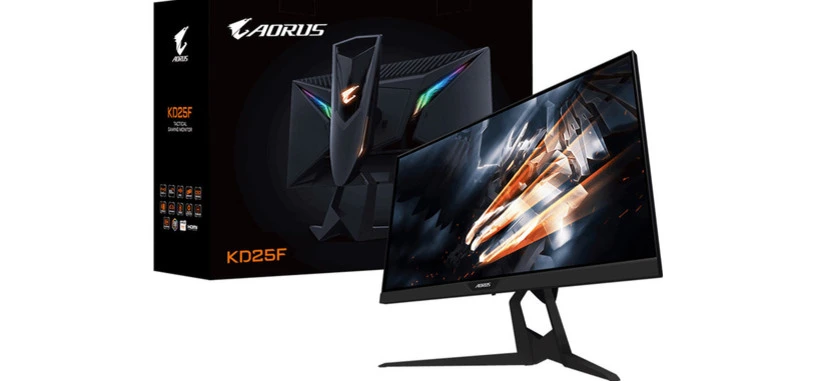 Gigabyte presenta el monitor Aorus KD25F, 24.5'' FHD de 240 Hz