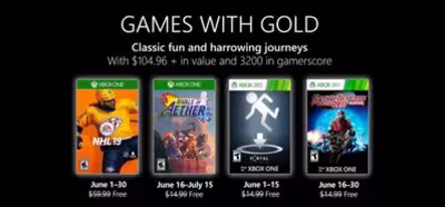Microsoft confirma los juegos gratis para junio de Xbox Live Gold