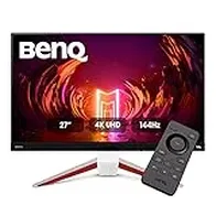 BenQ MOBIUZ EX2710U Monitor Gaming Blanco 27” 4K UHD IPS, 144Hz, 1ms, HDR600, HDMI 2.1 48Gbps, VRR para PS5, FreeSync Premium, 98% P3, Control Remoto, Eye-Care, Altavoces 2.1