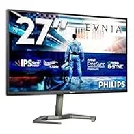 Philips Evnia 27M1N5500ZA - 27 Pulgadas QHD Monitor, 170Hz, Nano IPS, 1ms GTG, FreeSync Premium, Altavoces, Altura Ajustable, USB Hub (2560 x 1440 @ 170Hz, HDR400, HDMI 2.0 / DP 1.4 / USB 3.2)