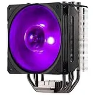 Cooler Master Hyper 212 RGB Black Edition Disipador CPU c/Soporte LGA1700-4 Heat Pipes Contacto Directo Continuo c/Aletas, Ventilador RGB SF120R, Configuración Push-Pull Fan Opcional - Negro RGB