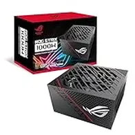ASUS Fuente de alimentacion 1000W Gold (disipadores ROG, Ventiladores Axial-Tech, rodamientos de Bolas, tecnología 0db, 80 Plus Gold, Full Modular), Negro, ROG Strix 1000 W