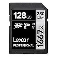 Lexar Professional 1667x Tarjeta SD 128GB SDXC UHS-II
