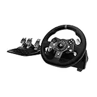 Logitech G G920 Driving Force Racing Wheel and Floor Pedals, Force Feedback auténtico, palancas de cambio de acero inoxidable, volante recubierto para Xbox Series X|S, Xbox One, PC, Mac - Negro