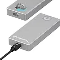 SABRENT Carcasa M.2 MVMe SSD Thunderbolt 3 | Velocidades hasta 1600MBps | Llave M 2280 SSD | Instalación sin Herramientas | Soporta UASP Y T.R.I.M [EC-T3NS]