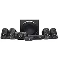 Logitech Z906 5.1 Sistema di Altoparlanti Audio Dolby Surround, Certificato THX, Dolby e DTS, ‎Potenza 1000 Watt, Multidispositivo, con Telecomando, EU/IT, PC,PS4,Xbox,TV,Smartphone,Tablet - Negro