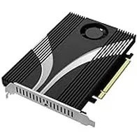 SABRENT Tarjeta adaptadora de 4 Unidades SSD NVMe a PCIe 4.0 X 16 con enfriamiento Activo [EC-P4BF]