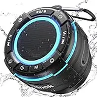 RIENOK S8 Altavoz Ducha Bluetooth Portátil, Impermeable IPX7, Radio FM
