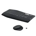 Logitech MK850 Combo Teclado y Ratón Inalámbrico Multidispositivos, 2.4 GHz/Bluetooth, Estructura Curvada, 12 Botones Programables,Batería de hasta 3 Años,PC/Mac,Disposición QWERTY Español,Negro