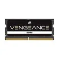 Corsair VENGEANCE DDR5 SODIMM 32 GB (1x32 GB) DDR5 4800MHz C40 (Compatibles con prácticamente todos los sistemas Intel y AMD, Instalación sencilla, Compatibilidad con XMP 3.0) Negro