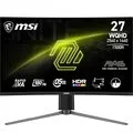 MSI mag 27CQ6PF Monitor Curvo Gaming WQHD 27 Pulgadas, 1500R 2560 x 1440 Rapid VA Panel, 180 Hz / 0.5ms (GtG, Min.), Adaptive-Sync, DP 1.4a, HDMI 2.0b CEC