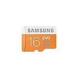 Samsung Evo MB-MP16DA/EU - Tarjeta de memoria Micro SDHC de 16 GB (UHS-I Grade 1 Clase 10, con adaptador SD)