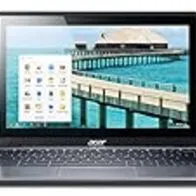 acer Chromebook C720 - Portátil de 11.6'' (Intel Celeron 2955U, 2 GB de RAM, 32 GB SSD + 100 GB Google Drive, Intel HD Graphics, Chrome OS), Plateado - Teclado QWERTY español