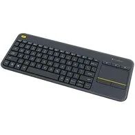 Logitech K400 Plus Teclado Inalámbrico Táctil para TV con Control Multimedia y Touchpad, Teclado QWERTY Español - Negro