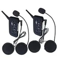 itercom Interfono (Entre 6 Pilotos, Bluetooth 3.0, A2DP, Manos Libres) Auricular Casco Moto para Scooters Motociclista