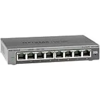 NETGEAR Switch Gigabit Ethernet Plus gestionado de 8 Puertos GS108E |con Opciones de Montaje en Pared o sobremesa y Soporte Limitado de por Vida