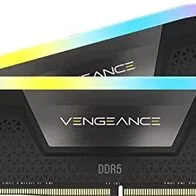 CORSAIR Vengeance RGB DDR5 RAM 32GB (2x16GB) 6000MHz C30-36-36-76 1.4V Memoria Intel Optimizada para Ordenador (Compatible con iCUE, Rendimiento Rápido, Perfiles Intel® XMP 3.0) Negro