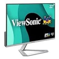 ViewSonic VX2276-SMHD - Monitor 21,5'' Full HD IPS (1920 x 1080, 4ms, 250 nits, 178°/178°, VGA/HDMI/DP, Altavoces, sin Marco), Color Negro/Plata