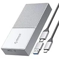 ORICO Carcasa M.2 NVME SSD 40Gbps Thunderbolt, PCIe3.0x4 USB-C, Aluminio Adaptador NVME PCIe 2280 M-Key (B+M), Caja para M2 Discos Duros Compatible con Thunderbolt 3/4, USB 3.2/3.1/3.0, Tipo C-M208SV