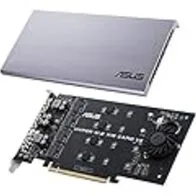 ASUS Hyper M.2 x16 Gen 4 (PCIe 4.0/3.0) - hasta Cuatro Dispositivos M.2 NVMe (2242/2260/2280/22110) hasta de 256 Gbps, Compatible con Raid PCIe 4.0 NVMe de AMD TRX40/X570 y Raid sobre CPU de Intel