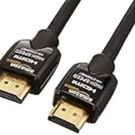 Amazon Basics - Cable HDMI de alta velocidad, compatible con Ethernet, 3D y retorno de vídeo (0,9 m, 2 unidades)