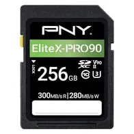 PNY Tarjeta de Memoria SD 256GB EliteX-Pro 90 Clase 10 U3 V90 UHS-II