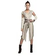 Rubie's Star Wars Force Awakens Deluxe Rey Disfraz de mujer grande, (EE.UU. 14-16), BUST 40-42 pulgadas, cintura 35-98 pulgadas, INSEAM 80 pulgadas