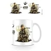 Star Wars Rogue Uno jyn Perfil Taza de cerámica, Multicolor