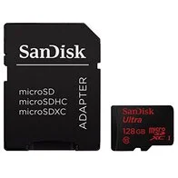 SanDisk Ultra - Tarjeta de Memoria MicroSDXC de 128 GB (UHS-I, Clase 10, hasta 48 MB/s de Lectura, con Adaptador SD)