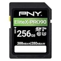 PNY Tarjeta de Memoria SD 256GB EliteX-Pro 90 Clase 10 U3 V90 UHS-II
